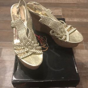 Carlos Santanas Wedge Sandal